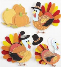Jolee's Dimensional Stickers - Turkey Characters