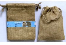 Jute Drawstring Bags 3 pk, 6" x 8" - Natural
