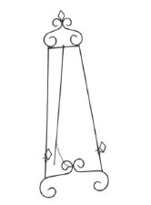 Tripar Keller Easel, 36" - Black