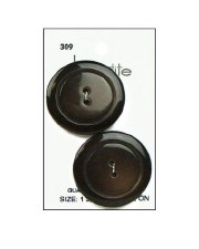 Lapetite Buttons, 1 3/8" - Brown