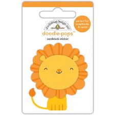 At The Zoo Stickers- Doodle Pops- Leo Lion