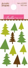 Let's Go On An Adventure Acrylic Shapes- Tree Mix