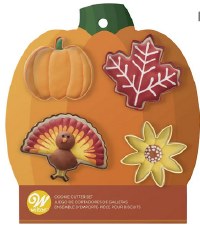 Fall Cookie Cutters, 4ct