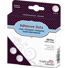Scrapbook Adhesives Permanent Adhesive Dots- Large, 1/2"