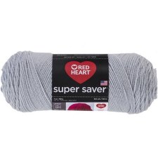Red Heart Super Saver Yarn- Light Grey