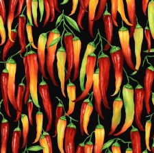Lollie Snacks Bolted Fabric - Peppers Please