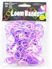 Loom Bands Purple Mix - 525 Pc