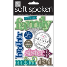MAMBI Soft Spoken Stickers- Family- Love My Family