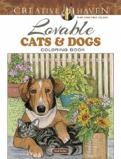 Creative Haven Adult Coloring Book- Loveable Cats & Dogs