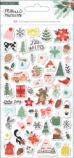 Mittens & Mistletoe Stickers- Puffy Mini Icons