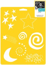 Stencil Mania 7x10 Stencil- Fun Shapes