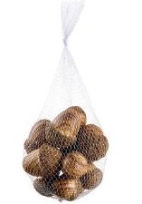 2.75" Marble Look Acorns, 12pc - Brown