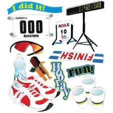 Jolee's Track Dimensional Stickers- Marathon Runner