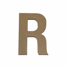 Hampton Art 5" Unfinished MDF Letter- R