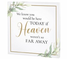 Memorail Canvas In White And Gold
