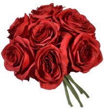 Ashley Rose Wedding Bouquet- Merlot