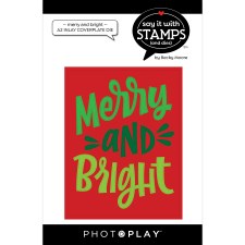 Say It In Stamps A2 Inlay Die - Merry & Bright