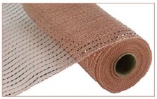 Geomesh Metallic Value Roll 10" x 10yd - Rose Gold With Foil