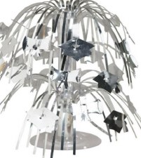 Mini Cascade Grad Centerpiece - Silver