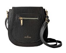 Camden Mini Vegan Leather Messanger - Black