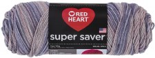 Red Heart Super Saver Yarn, Multi-Color- Mulberry Mix