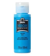 Neon Blacklight Acrylic Paint, 2 oz - Neon Blue