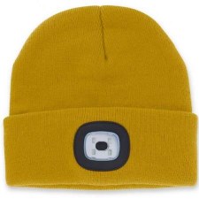 mustard hat and gloves