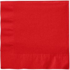 Touch of Color 6.5" Napkin- Classic Red