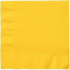 Touch of Color 6.5" Napkin- School Bus Yellow