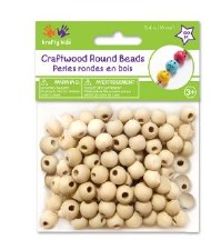 Round Wood Beads, 10mm - 100Pc