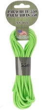 Parachute Cord 4mm x 16ft- Neon Green