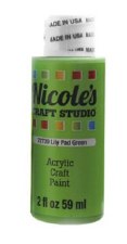 Nicole's 2oz. Acrylic Paint - Lily Pad Green