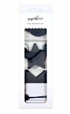 Mini Banner Set, 3 8' Long - Onyx