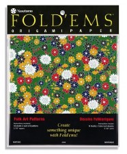 Origami Paper, 16pc - Folk Art Patterns