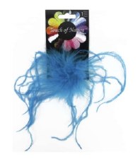 Ostrich Fluffy Clip - Turquoise