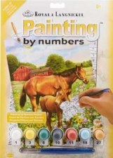 Paint By Number Kit, 8.75"x11.75" - Horses