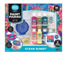 Cra-Z-Art Palmer Acrylic Pouring Paint Kit - Ocean Sunset