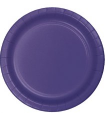 Touch of Color 9" Paper Plate, 24ct- Purple