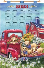 2023 Sequin Calendar Kit- Patriotic Dogs