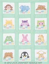 9" Quilt Blocks- Peek-A-Boo Nursery