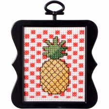 Beginner Minis Counted Cross-Stitch Kit- Pineapple