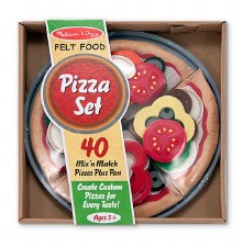 Melissa & Doug Food/Kitchen Play Set- Felt Pizza Set