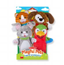 Melissa & Doug Hand Puppets- Playful Pets