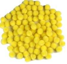 Essentials Pom Poms - Black - 10mm - 100 Piece