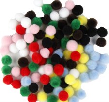 Darice Pom-Poms .75 45/Pkg, White