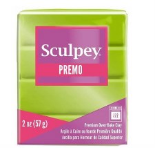 Sculpey Premo Polymer Clay - Bright Green Pearl