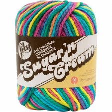 Sugar 'n Cream Yarn, Ombre- Psychedelic #2600