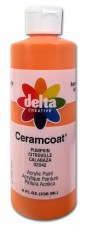 Delta Ceramcoat Acrylic Paint, 8oz- Pumpkin