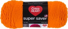 Red Heart Super Saver Yarn- Pumpkin