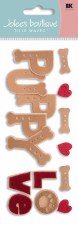 Jolee's Dog Dimensional Stickers- Puppy Love Title
